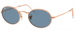 Gafas de Sol - Ray-Ban - RB3547 OVAL - 9202S2  ROSE GOLD // BLUE POLARIZED