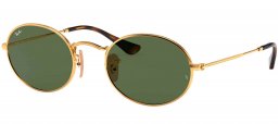 Gafas de Sol - Ray-Ban - RB3547N OVAL - 001 GOLD // GREEN