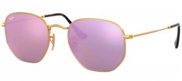 Gafas de Sol - Ray-Ban - RB3548N HEXAGONAL - 001/8O GOLD // WISTERIA FLASH