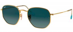 Gafas de Sol - Ray-Ban - RB3548N HEXAGONAL - 001/R5 GOLD // BLUE