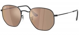 Gafas de Sol - Ray-Ban - RB3548N HEXAGONAL - 002/93 BLACK // BROWN BRONZE MIRROR