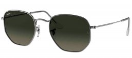 Gafas de Sol - Ray-Ban - RB3548N HEXAGONAL - 004/71 GUNMETAL // DARK GREY GRADIENT
