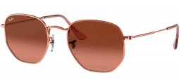 Gafas de Sol - Ray-Ban - RB3548N HEXAGONAL - 9069A5 COPPER // BROWN PINK GRADIENT
