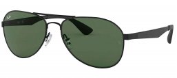 Gafas de Sol - Ray-Ban - RB3549 - 006/71 MATTE BLACK // GREEN