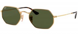 Gafas de Sol - Ray-Ban - RB3556N OCTAGONAL - 001 GOLD // GREEN