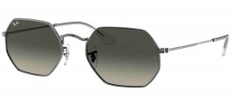 Gafas de Sol - Ray-Ban - RB3556N OCTAGONAL - 004/71 GUNMETAL // DARK GREY GRADIENT