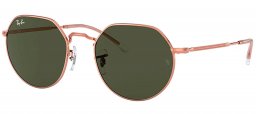 Gafas de Sol - Ray-Ban - RB3565 JACK - 920231 ROSE GOLD // GREEN