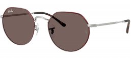 Gafas de Sol - Ray-Ban - RB3565 JACK - 9277B1  MATTE HAVANA ON MATTE SILVER // DARK GREY