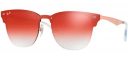 Gafas de Sol - Ray-Ban - RB3576N BLAZE CLUBMASTER - 9039V0 BRUSHED COPPER // CLEAR GRADIENT RED MIRROR RED