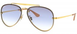 Gafas de Sol - Ray-Ban - RB3584N BLAZE AVIATOR - 001/19 GOLD // CLEAR GRADIENT LIGHT BLUE