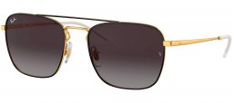 Gafas de Sol - Ray-Ban - RB3588 - 90548G GOLD ON TOP BLACK // GREY GRADIENT DARK GREY