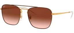 Gafas de Sol - Ray-Ban - RB3588 - 905513 GOLD TOP  ON BROWN // BROWN GRADIENT DARK BROWN