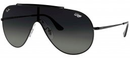 Gafas de Sol - Ray-Ban - RB3597 WINGS - 002/11 BLACK // GREY GRADIENT DARK GREY