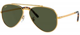 Gafas de Sol - Ray-Ban - RB3625 NEW AVIATOR - 919631 LEGEND GOLD // GREEN
