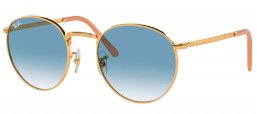 Gafas de Sol - Ray-Ban - RB3637 NEW ROUND - 001/3F GOLD // BLUE GRADIENT