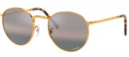 Gafas de Sol - Ray-Ban - RB3637 NEW ROUND - 9196G3 LEGEND GOLD // CLEAR GRADIENT DARK GREY POLARIZED