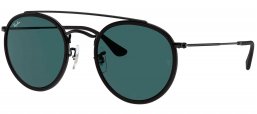 Gafas de Sol - Ray-Ban - RB3647N ROUND DOUBLE BRIDGE - 002/R5 BLACK // GREY