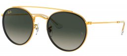 Gafas de Sol - Ray-Ban - RB3647N ROUND DOUBLE BRIDGE - 923871 ARISTA // GREY GRADIENT