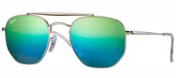 Gafas de Sol - Ray-Ban - RB3648 MARSHAL - 003/I2 SILVER // GREEN MIRROR BLUE GRADIENT GREY