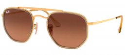 Gafas de Sol - Ray-Ban - RB3648M MARSHAL II - 912443 GOLD // BROWN GREY GRADIENT