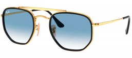 Gafas de Sol - Ray-Ban - RB3648M MARSHAL II - 91673F GOLD // CLEAR BLUE GRADIENT