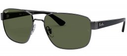 Gafas de Sol - Ray-Ban - RB3663 - 004/58 SHINY GUNMETAL // GREEN POLARIZED