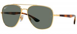 Gafas de Sol - Ray-Ban - RB3683 - 001/58 ARISTA // GREEN POLARIZED