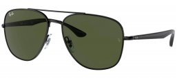 Gafas de Sol - Ray-Ban - RB3683 - 002/31 BLACK // GREEN