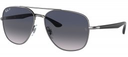 Gafas de Sol - Ray-Ban - RB3683 - 004/78 GUNMETAL // BLUE GRADIENT POLARIZED