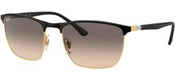Gafas de Sol - Ray-Ban - RB3686 - 187/32 BLACK ON ARISTA // CLEAR GRADIENT GREY