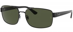 Gafas de Sol - Ray-Ban - RB3687 - 002/31 BLACK // GREEN