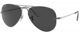 Gafas de Sol - Ray-Ban - RB3689 AVIATOR METAL II - 004/48 SHINY GUNMETAL // BLACK POLARIZED