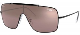 Gafas de Sol - Ray-Ban - RB3697 WINGS II - 9168Y3 BLACK // DARK VIOLET SILVER MIRROR