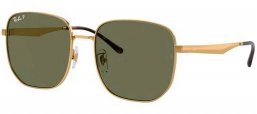 Gafas de Sol - Ray-Ban - RB3713D - 001/9A GOLD // DARK GREEN POLARIZED
