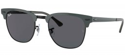 Gafas de Sol - Ray-Ban - RB3716 CLUBMASTER METAL - 9256B1 GREY ON BLACK // DARK GREY