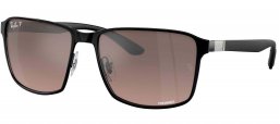 Gafas de Sol - Ray-Ban - RB3721CH - 186/5J  MATTE BLACK ON BLACK // GREY MIRROR POLARIZED