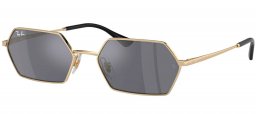 Gafas de Sol - Ray-Ban - RB3728 YEVI - 92136V  LIGHT GOLD // DARK GREY FLASH SILVER