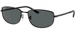 Gafas de Sol - Ray-Ban - RB3732 - 002/B1 BLACK // DARK GREY