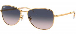 Gafas de Sol - Ray-Ban - RB3733 - 92023F  ROSE GOLD // BLUE GRADIENT ANTIREFLECTION