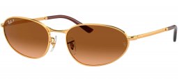 Gafas de Sol - Ray-Ban - RB3734 - 001/M2 GOLD // BROWN GRADIENT POLARIZED