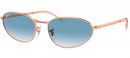 Gafas de Sol - Ray-Ban - RB3734 - 92023F  ROSE GOLD // BLUE GRADIENT ANTIREFLECTION