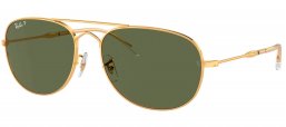 Gafas de Sol - Ray-Ban - RB3735 BAIN BRIDGE - 001/58 GOLD // GREEN POLARIZED