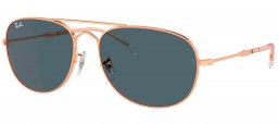 Gafas de Sol - Ray-Ban - RB3735 BAIN BRIDGE - 9202R5  ROSE GOLD // DARK BLUE