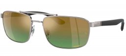 Gafas de Sol - Ray-Ban - RB3737CH - 004/6O  GUNMETAL // GREEN GRADIENT MIRROR GOLD POLARIZED