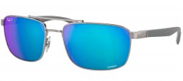 Gafas de Sol - Ray-Ban - RB3737CH - 004/A1  GUNMETAL // GREEN MIRROR BLUE POLARIZED