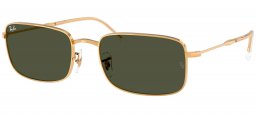 Gafas de Sol - Ray-Ban - RB3746 - 001/31 GOLD ARISTA // G-15 GREEN
