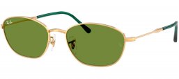 Gafas de Sol - Ray-Ban - RB3749 - 001/4E  GOLD ARISTA // GREEN