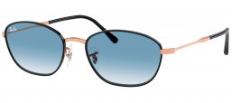 Gafas de Sol - Ray-Ban - RB3749 - 92723F  BLACK ON ROSE GOLD // BLUE GRADIENT TRANSPARENT
