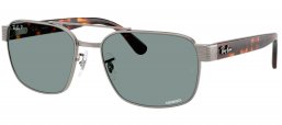 Gafas de Sol - Ray-Ban - RB3751CH - 004/3R GUNMETAL // LIGHT BLUE POLARIZED