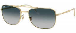 Gafas de Sol - Ray-Ban - RB3755 - 920132  GOLD // BLUE GRADIENT GREY